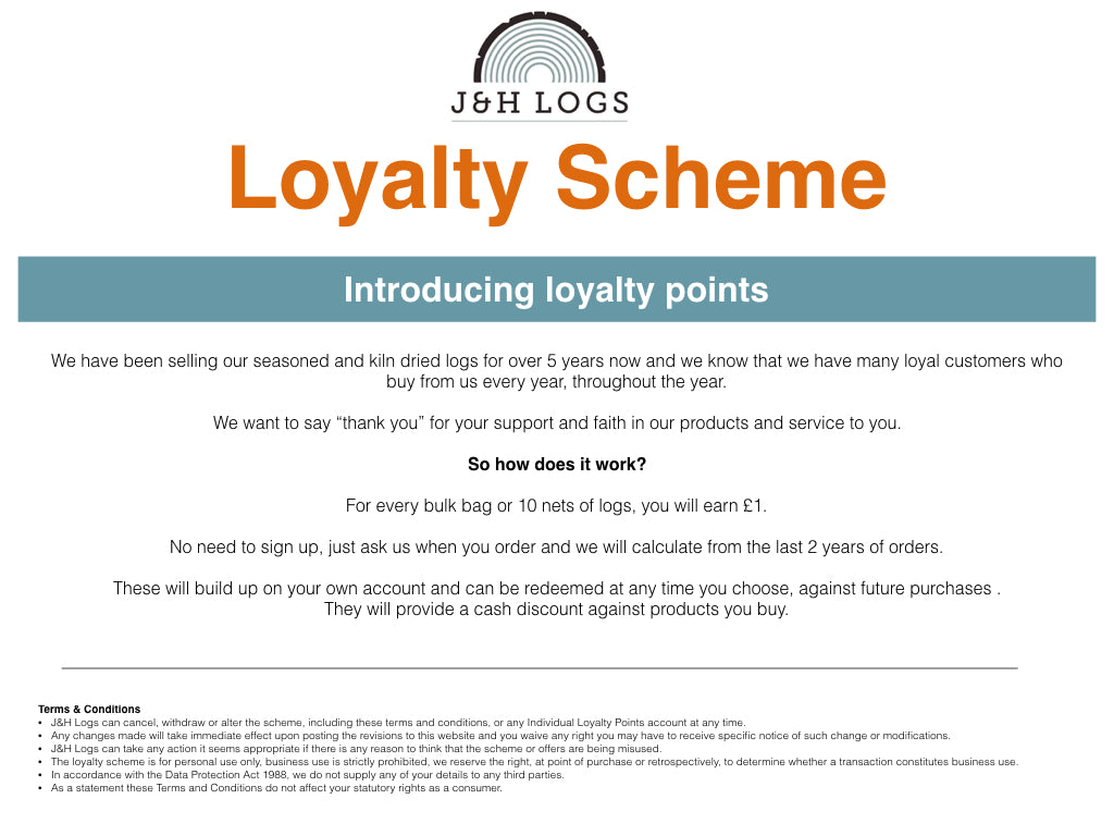 Introducing Our Loyalty Scheme
