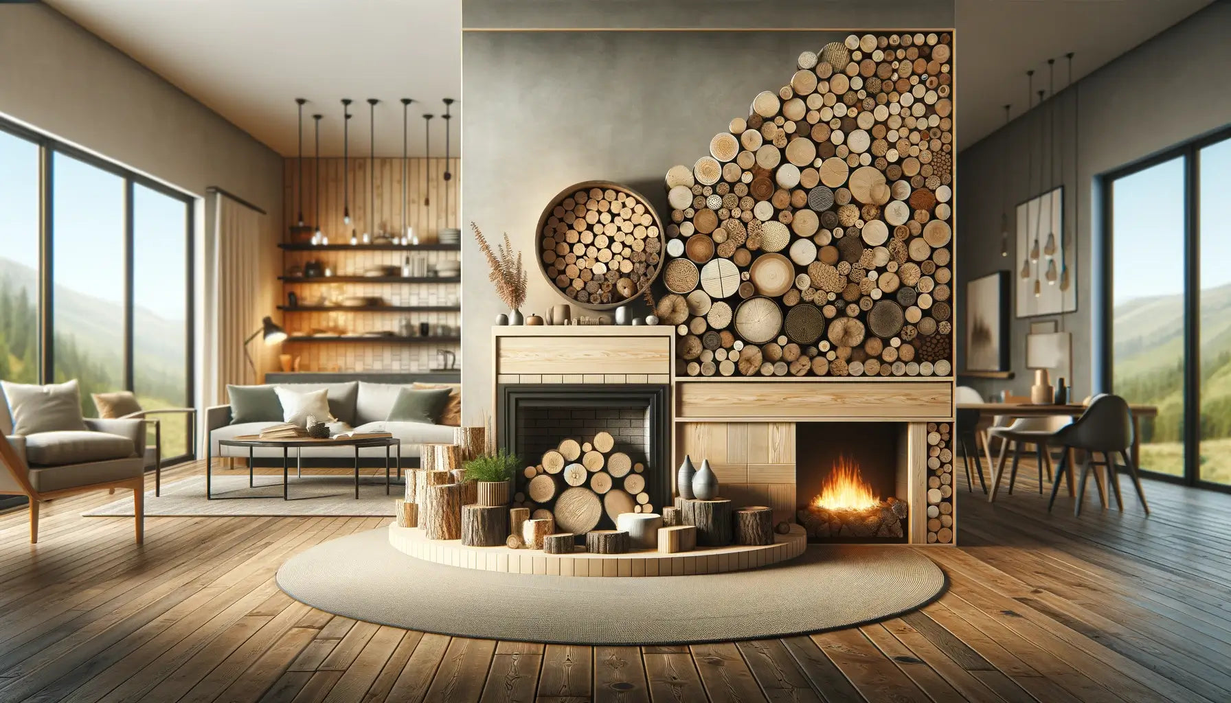 Stackable Wood Design How to Make Wood Stacking Look Nice: Creative Ideas for Your Home | J&H ...