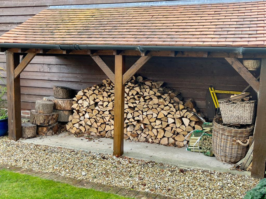 10" Premium Kiln Dried Mixed Hardwood Logs Builders Tonne Size Sack