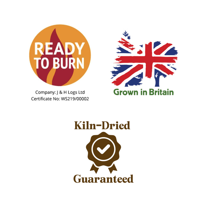 10" Premium Kiln Dried Mixed Hardwood Logs Builders Tonne Size Sack